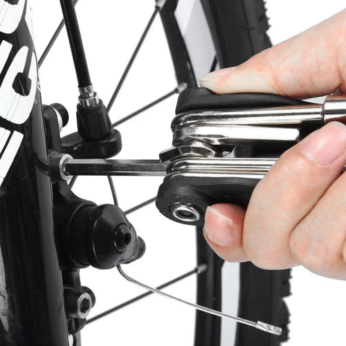 Multitool rowerowy - imbusy, ampule, nasadki | Narzędzia 16w1 | Zestaw kluczy | MFT-16in1