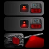 Zestaw lampek rowerowych USB LED przód + tył |  Wodoodporne oświetlenie rowerowe | BK-L325