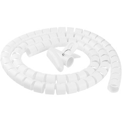 Maskownica, organizer do kabli i przewodów | Biały | CRG-002-2.6M