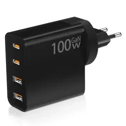 GAN | Ładowarka sieciowa 100W z portami USB 3.0 i USB-C