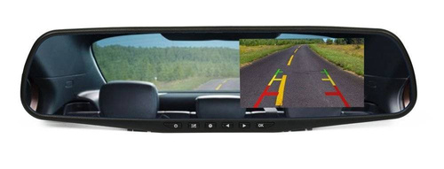 Zestaw - kamera cofania z rejestratorem jazdy  w lusterku wstecznym 4,3" TFT LCD do kamery cofania 12V PZ702-1-DVR