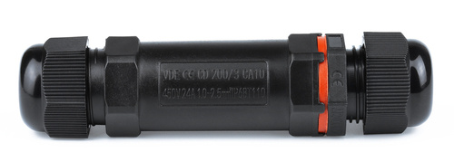 Złącze hermetyczne, mufa kablowa skręcana | 3x 1.0-2,5 mm², 450V, 24A, IP68 | XY20