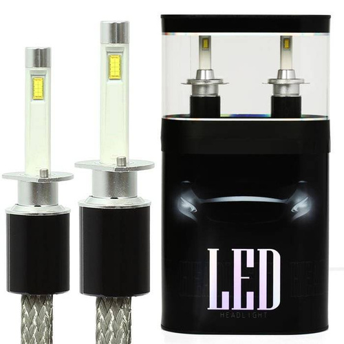 Zestaw żarówek LED H3 R4 80W 9600lm LUMILED LUXEON 12V-24V