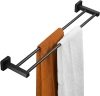 Wieszak na ręczniki | Uchwyt ścienny do łazienki | Drążek łazienkowy | MJR-60CM-2-BLACK