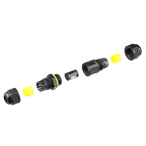 Hermetyczna mufa kablowa IP68  | Złącze śrubowe 2-pin 450V 17,5A do kabli 4–8 mm | M682-A