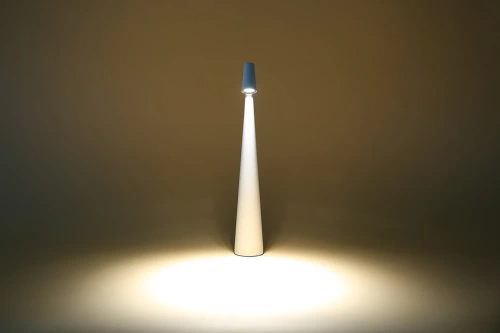 Lampa stołowa 33,5cm | Bezprzewodowa lampka nocna z wbudowanym akumulatorem | Lampka z dotykowym sterowaniem | HMS-355-WHITE