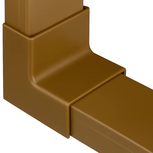 Wewnętrzny łącznik kątowy 40×20 mm | Brązowa maskownica narożna do kabli | CDT-04-Brown