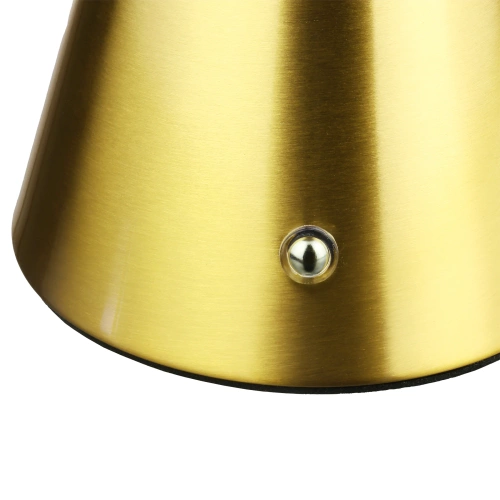 Lampa stołowa z wbudowanym akumulatorem | Lampa nocna z trzema barwami świecenia | Nastrojowa lampka do hotelu, restauracji | HJA24-GOLD