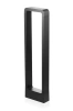Nowoczesna lampa ogrodowa stojąca, słupek LED | Aluminium 60cm, IP54, 10W=1200lm | LLM-60CM