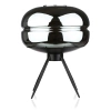 Stylowa lampka nocna z szklanym kloszem | Nowoczesna szklana lampka stołowa | BH-233-BLACK