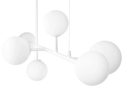 Lampa wisząca z 6 punktami świetlnymi | Stylowy żyrandol | CDL-G610S-WHITE