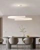 Nowoczesna lampa wisząca 60 cm | Spiralna lampa LED 80W | RLO-60CM-80W-W