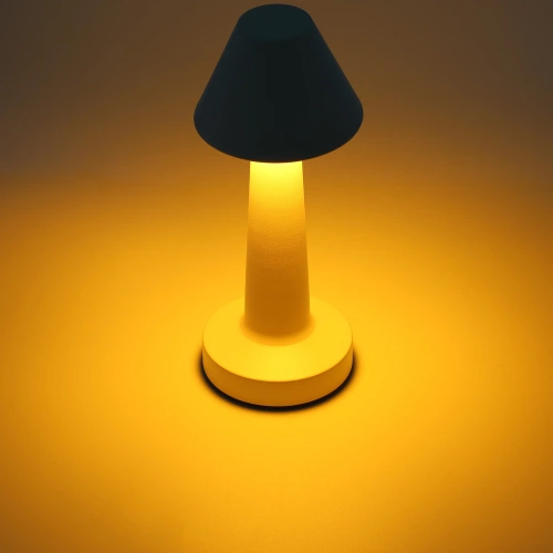 Bezprzewodowa lampka stołowa | Dotykowa lampka nocna z regulowaną barwą światła | Lampka USB | HJA12-COPPER