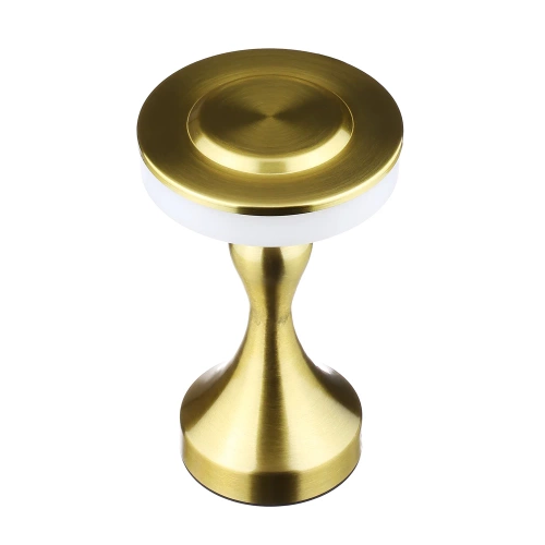 Lampa stołowa z wbudowanym akumulatorem | Lampa nocna z trzema barwami świecenia | Nastrojowa lampka do hotelu, restauracji | HJA14-A-GOLD