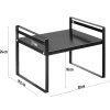 Półka łazienkowa na kosmetyki | Metalowy stojak do kuchni | Stojak na przyprawy | Półka wolnostojąca | MSK-L30CM-B