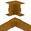 Wewnętrzny łącznik kątowy 40×20 mm | Brązowa maskownica narożna do kabli | CDT-04-Brown