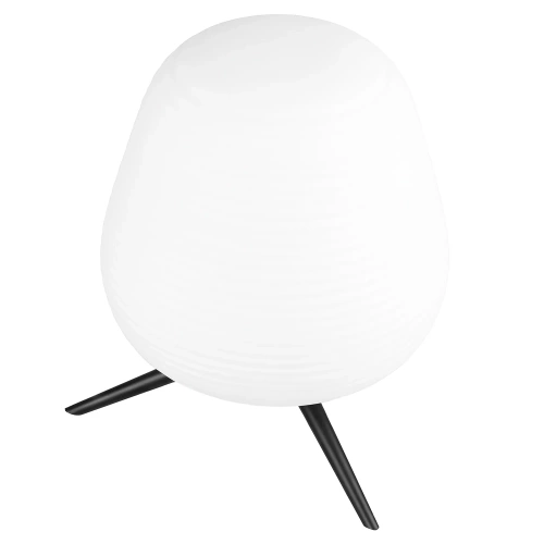 Lampa stołowa z mlecznym kloszem | Szklana lampka nocna | CSD-C2027-W