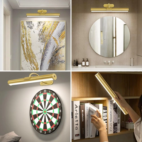 Lampka ścienna LED na akumulator | Bezprzewodowa lampa ścienna | Regulowana barwa i jasność | Montaż magnetyczny | Pilot z timere | WLP-L40