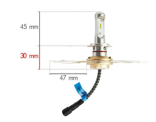 Zestaw LED H4 ZES Zdatt  | 100W 12000 lm | DZIEŃ/NOC 
