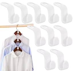 Hak na ubrania | Organizer do szafy | Haczyk do wieszaka | YJ-S10-WHITE