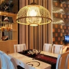 Ręcznie robiona lampa bambusowa wisząca | BOHO | Chiński żyrandol