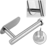 Srebrny uchwyt do papieru | Samoprzylepny wieszak na papier toaletowy | JZU-304-SILVER