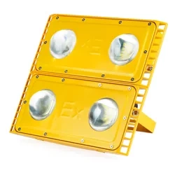 Naświetlacz EX | Lampa LED do miejsc zagrożonych wybuchem gazów | Przeciwwybuchowy halogen | GSM-200W-GOLD