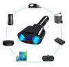 Rozdzielacz gniazda zapalniczki z 2 portami USB 3.1A | woltomierz | C10