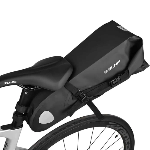 Wodoodporna torba rowerowa 10L | Sakwa bikepackingowa z odblaskami | Torba rowerowa pod siodełko |  BCB-004