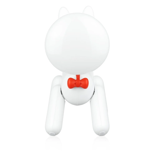 Urocza lampka LED w kształcie pieska z regulacją jasności i akumulatorem USB | Lampka biurkowa Waggy Puppy |  YG-TD104-W