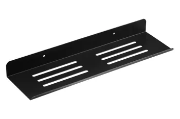 Czarna pólka pod prysznic 40cm | Półka wisząca | BDS-L40CM-B| Metalowa półka łazienkowa