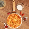 Stalowa łopatka do pizzy | Szufla do chleba, wypieków | Okrągła łopatka do pieca | MD-120-SILVER