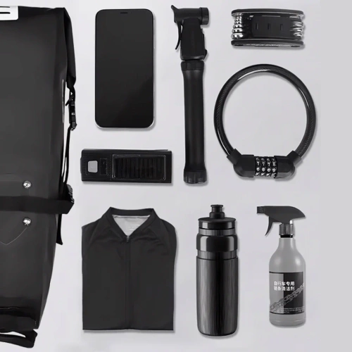 Wodoodporna torba rowerowa 10L | Sakwa bikepackingowa z odblaskami | Torba rowerowa pod siodełko |  BCB-004