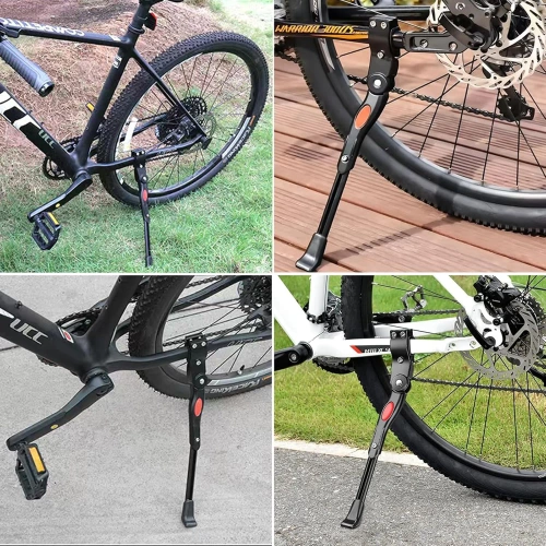 Aluminiowa podpórka rowerowa | Regulowana boczna nóżka | Tylna stopka rowerowa z dopasowaniem do kół 24-28 | YYBC-125