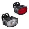 Zestaw lampek rowerowych LED USB – przednia biała + tylna czerwona | Mocne oświetlenie rowerowe| z akumulatorem | BK-L8005