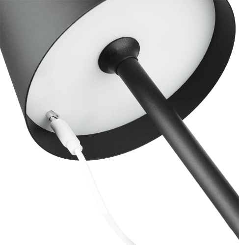 Bezprzewodowa lampka stołowa | Dotykowa lampka nocna z regulowaną barwą światła | Lampka USB | HJA28C-BLACK