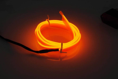 Zestaw El Wire Limonkowy 1M - Światłowód Ambient Light EL Wire z odzielnym inverterem 12V
