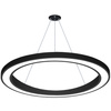 Lampa sufitowa wisząca LED 80W | okrągła | aluminium | CCD niemrugająca | Φ120x6 | LPL-004