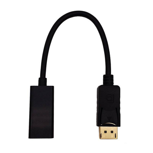 Kabel HDMI (f) - Display Port | 4K | 30 cm | DP-H-30CM-Black