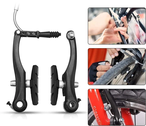 Klocki hamulcowe do roweru  V -Brake | Klocki niesymetryczne nakręcane 70mm | SJSCP-03-B