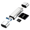 Czytnik kart pamięci SD, microSD | USB, micro USB, USB typ C | USB OTG | CR-004