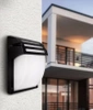 Lampa ogrodowa, kinkiet elewacyjny | IP54, E27 | aluminium + szkło | BD-C184