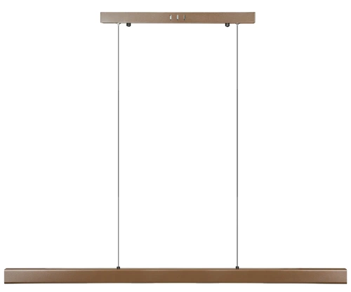 Nowoczesna prostokątna lampa wisząca | sterowanie pilotem | LED | brązowa | SX41-100CM-40W-BR