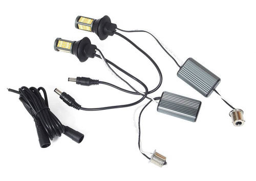 2w1 Światła LED do jazdy dziennej | AUTOMAT | PY21W 81 SMD 3030