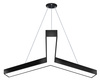 Lampa sufitowa wisząca LED 40W | kształt Y | aluminium | CCD niemrugająca | Φ120x10x6 | LPL-001