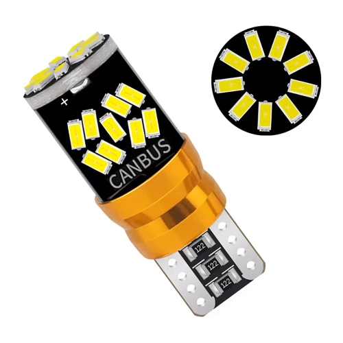 Żarówka postojowa W5W | Oświetlenie wnętrza LED | Żarówka wsuwana z Can Busem | T10-27SMD