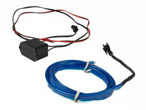 Zestaw El Wire Limonkowy 3M - Światłowód Ambient Light EL Wire z dołączonym inverterem 12V