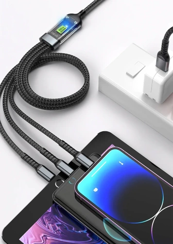 Kabel USB z trzema końcówkami | B12-3in1