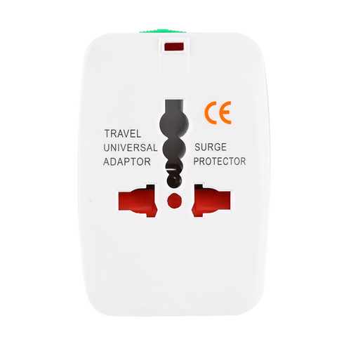Wielofunkcyjna przejściówka podróżna, adapter sieciowy z ładowarką z dwoma portami USB | EU/USA/CN/UK/AUS | AD-T202