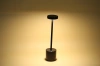 34 cm Lampa stołowa z wbudowanym akumulatorem | Lampa nocna z trzema barwami świecenia | Nastrojowa lampka do hotelu, restauracji | HJA28-BLACK-2